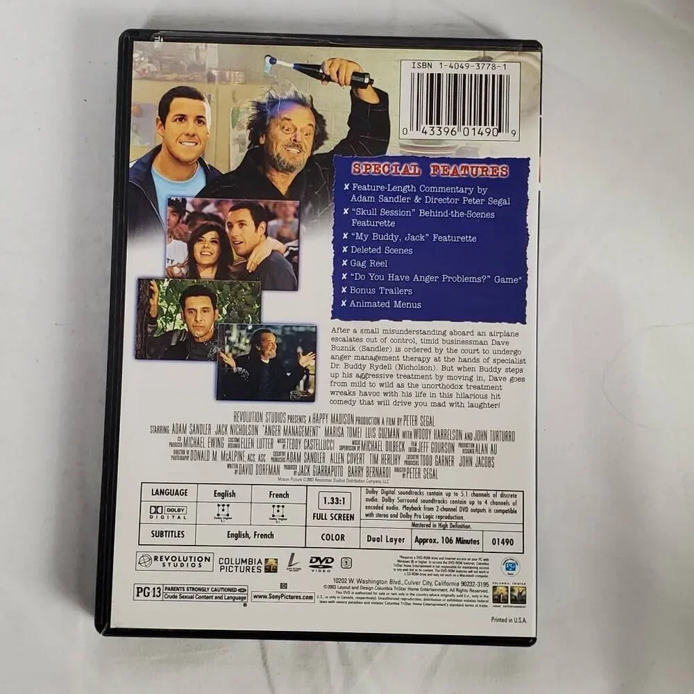 Anger Management (Fullscreen Special Edition DVD)